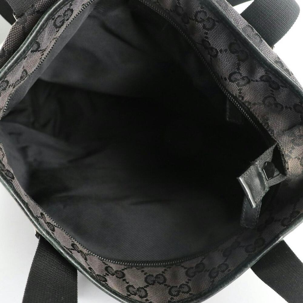 Authenticated Gucci Gray Canvas & Leather GG Tote - Picture 10 of 13